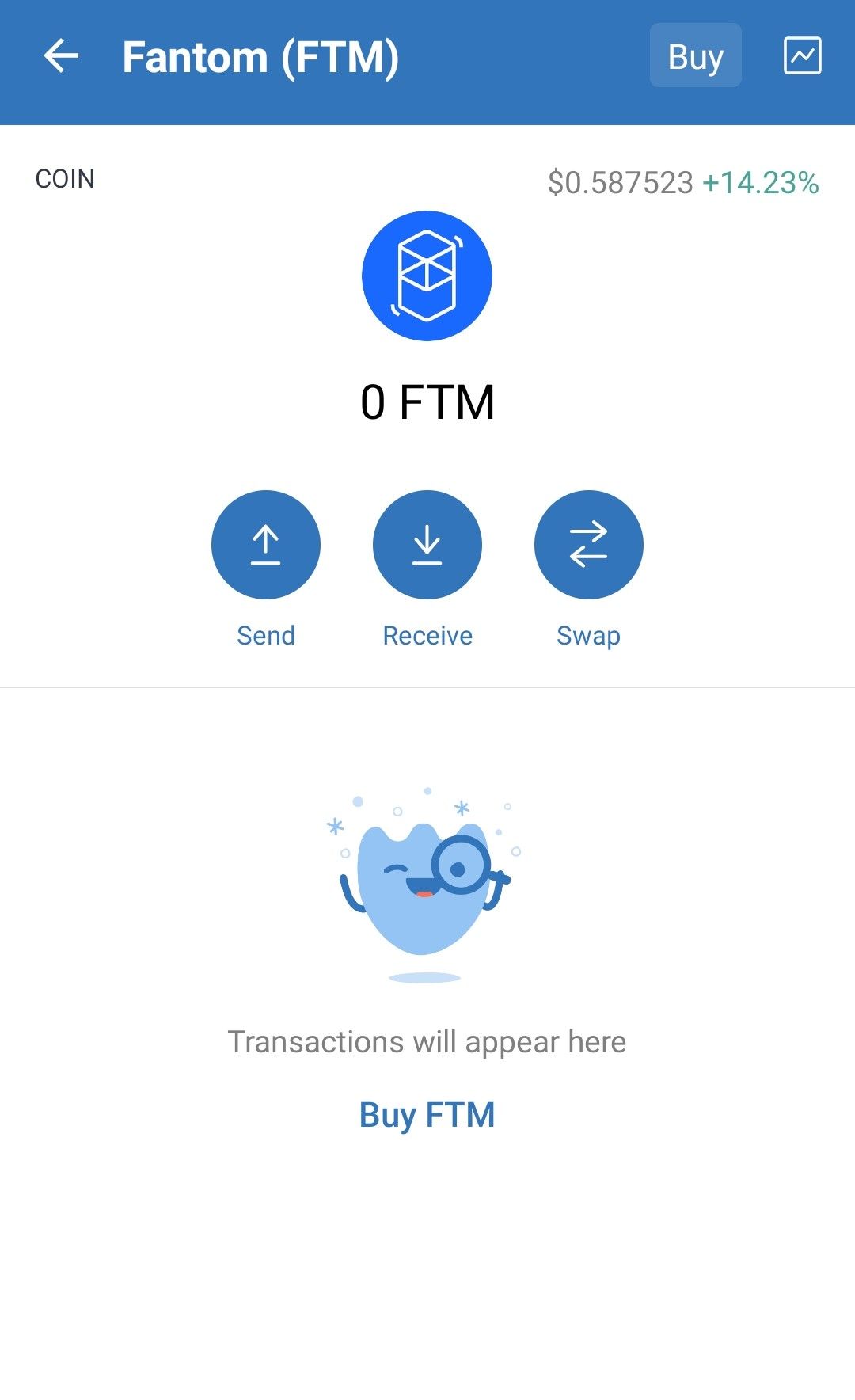 buy ftm using Trust Wallet