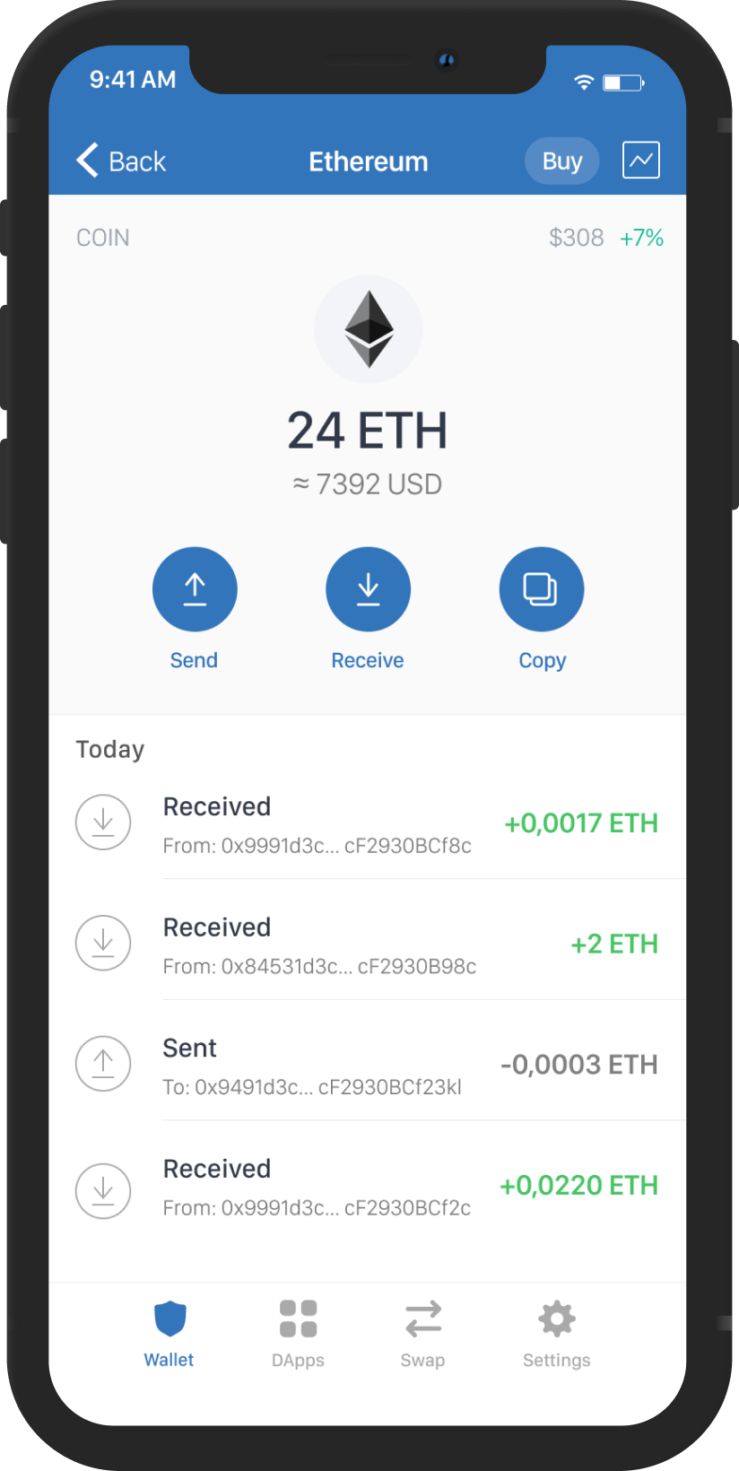 ethereum mockup