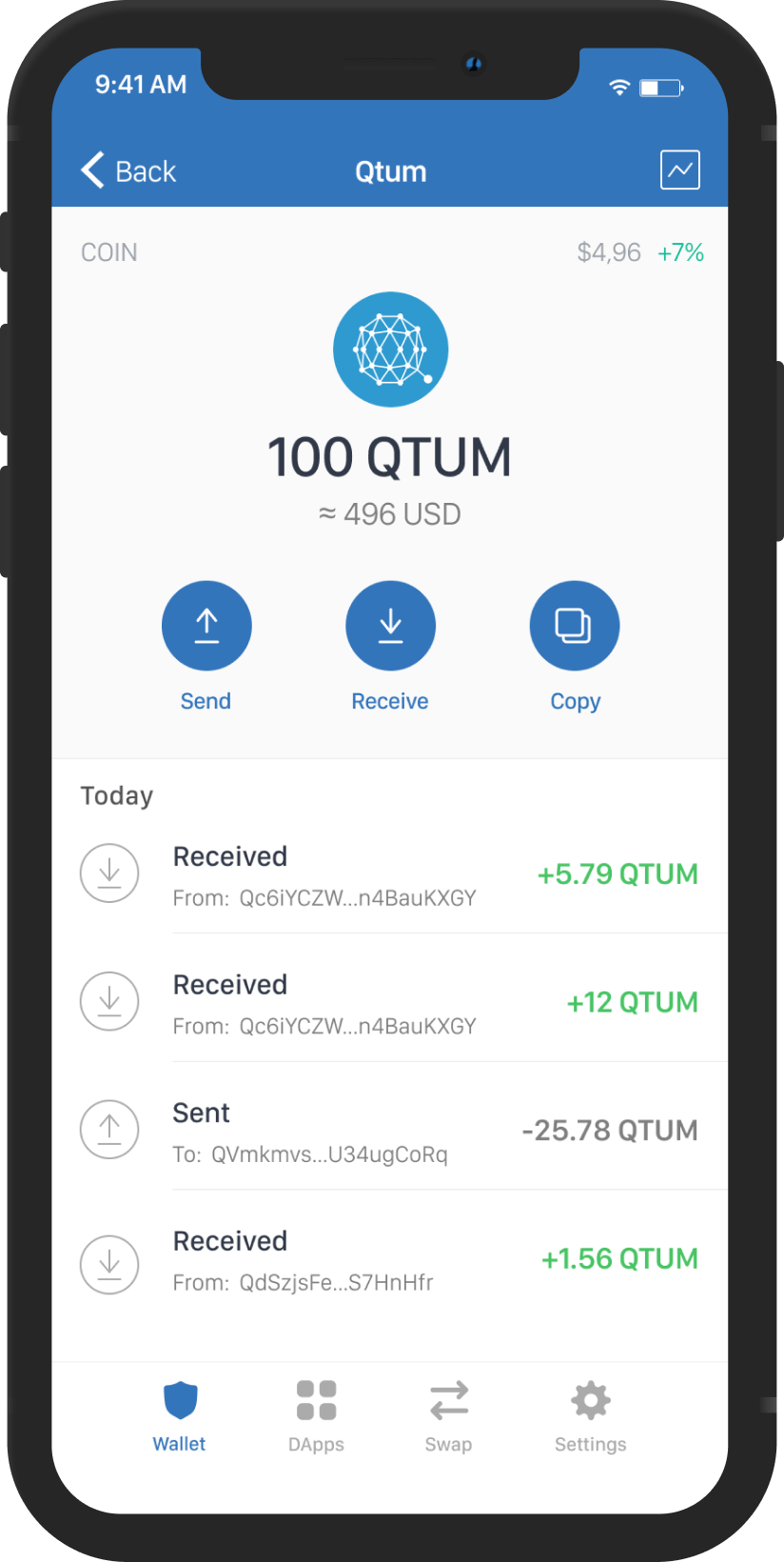 qtum mockup