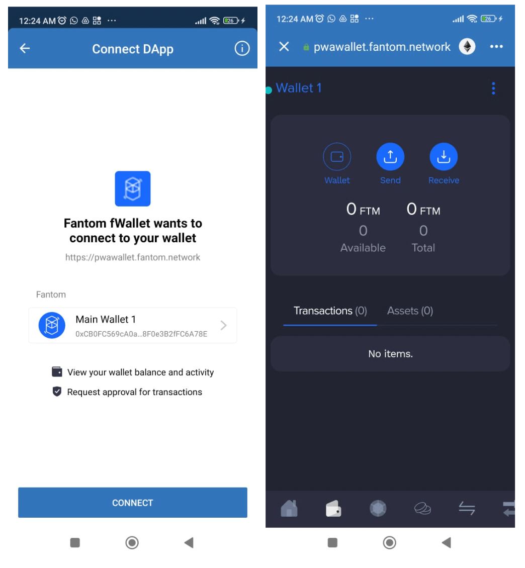 connect fantom wallet