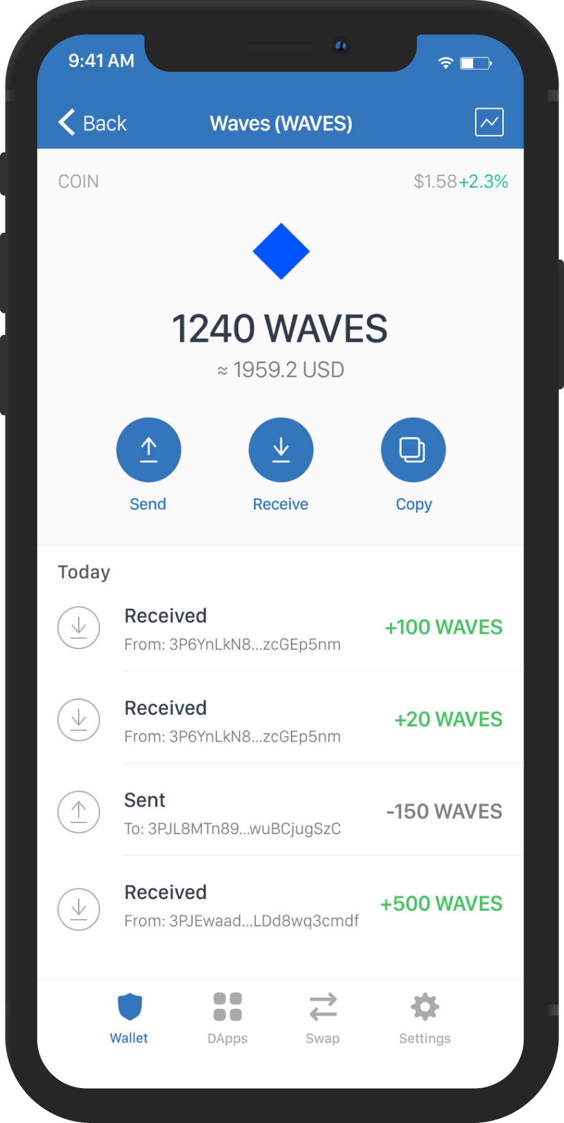 waves mockup